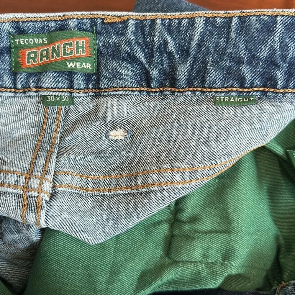 🤠 Women’s Tacovas Straight Blue Jeans 29x30